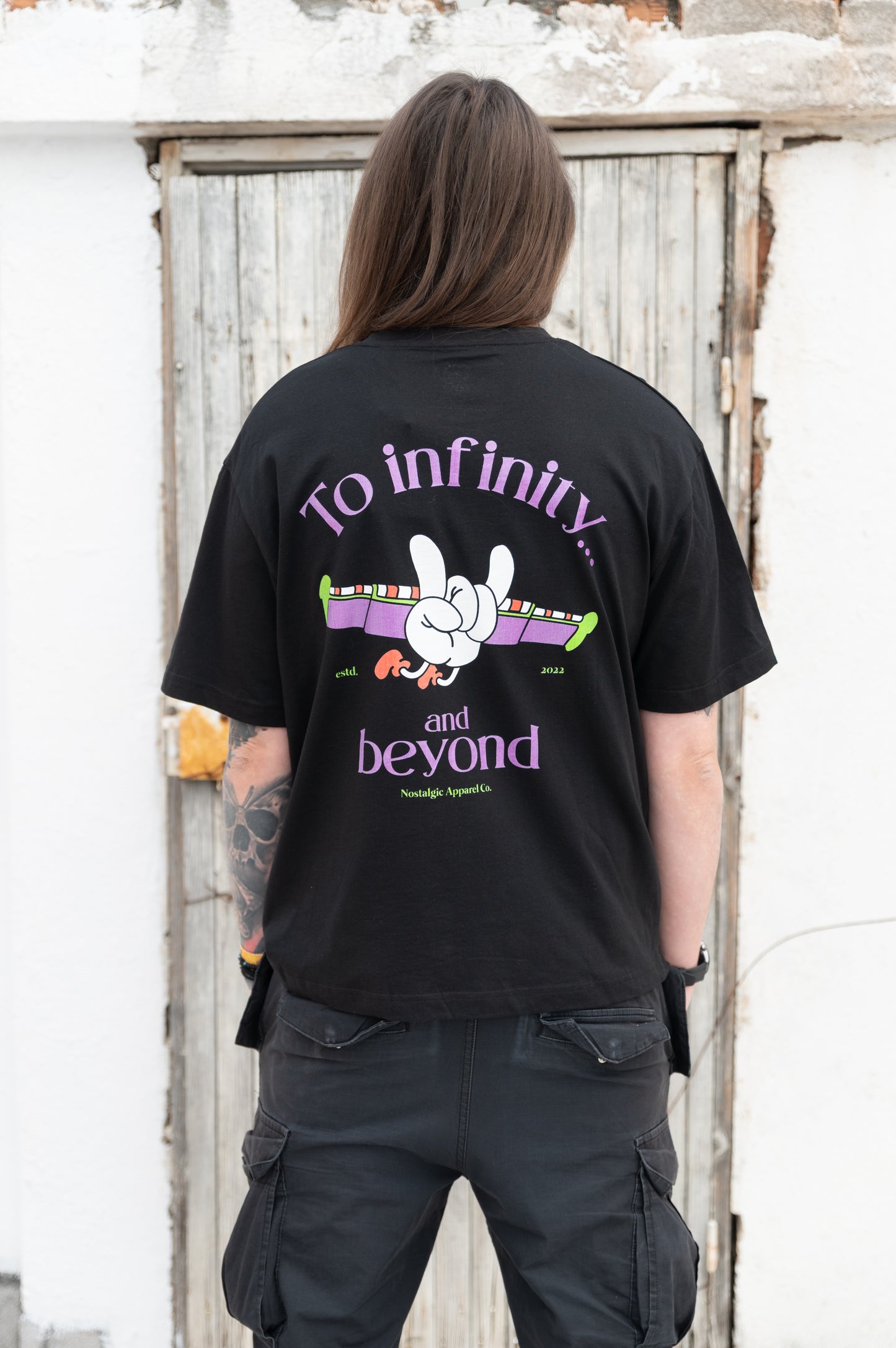 To Infinity & Beyond | Oversized Black Tee 🏷️