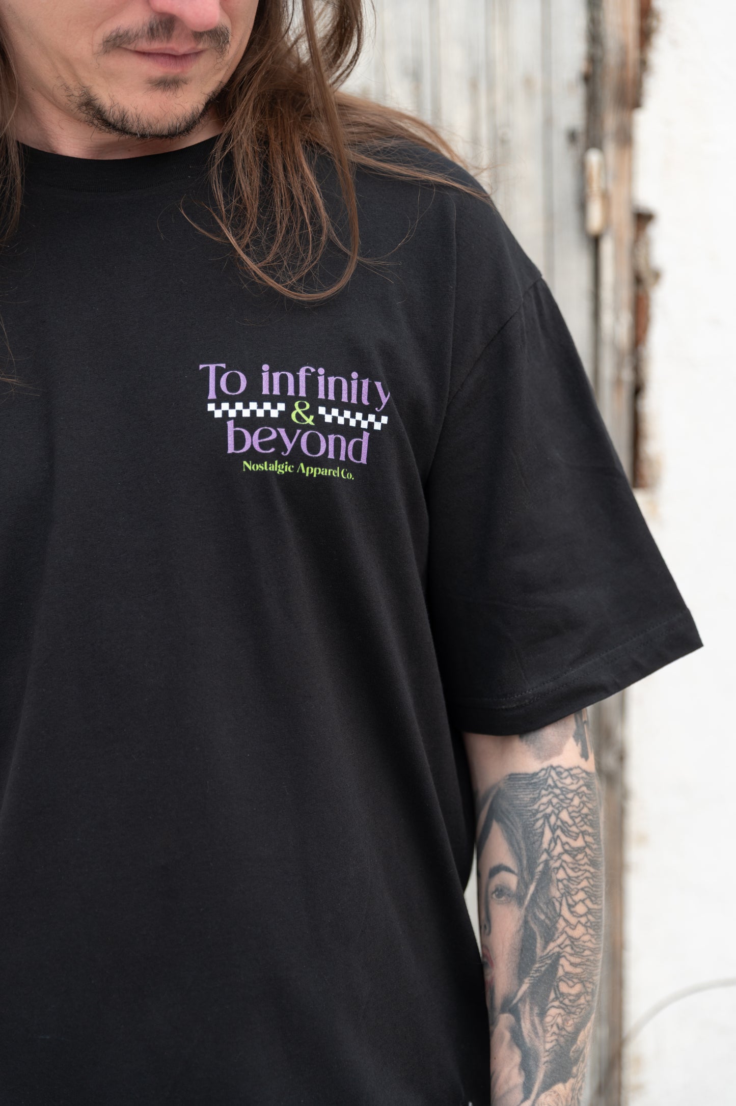To Infinity & Beyond | Oversized Black Tee 🏷️
