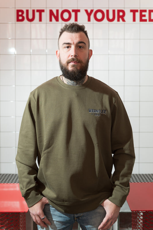Wrangler Sweatshirt Ivy Green 🏷️